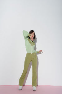 Anytime, Cowboy Blouse - Green available now