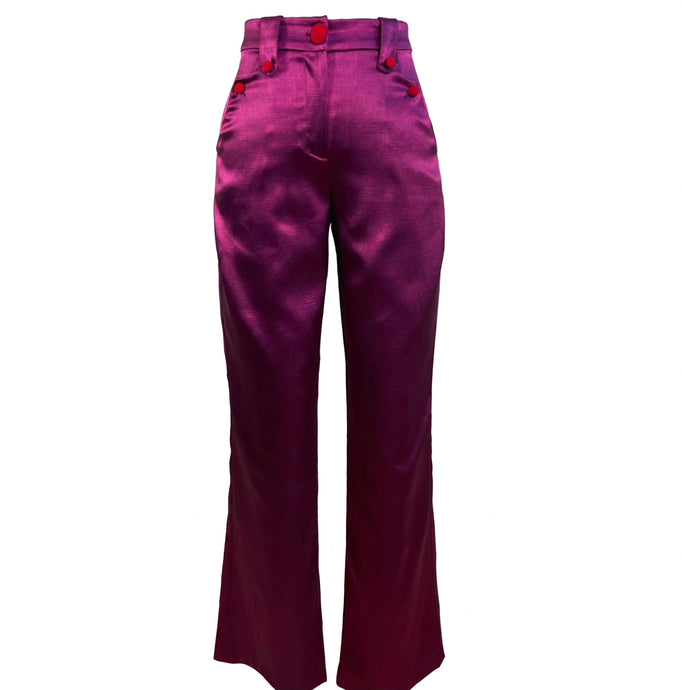 Anytime Cowboy Trousers - Aubergine SALE