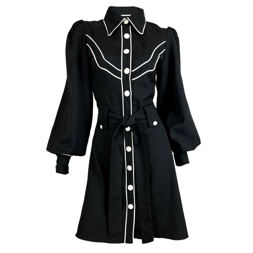 no more tears for you mini dress MORE TO COME Jolene Mini Dress in Black