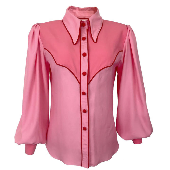 Anytime, Cowboy Blouse - Pink SALE