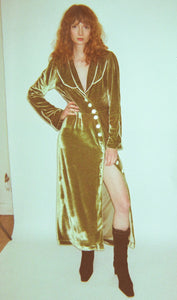 Cademar Velvet Dress - Green SAMPLE SALE