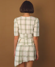 Load image into Gallery viewer, Cheree Blouse - Sage Green Plaid