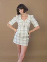 Load image into Gallery viewer, Cheree Blouse - Sage Green Plaid
