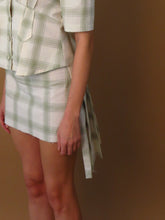Load image into Gallery viewer, Cheree Skirt - Sage Green Plaid