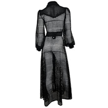 Load image into Gallery viewer, Cowboys Tears dress - Black guipure lace