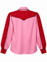 Load image into Gallery viewer, Anytime, Cowboy blouse - Red &amp; Pink