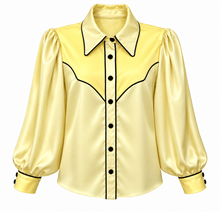 Load image into Gallery viewer, Anytime, Cowboy blouse - Yellow
