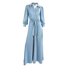 Load image into Gallery viewer, Cowboy’s Tears Dress - Blue Lurex