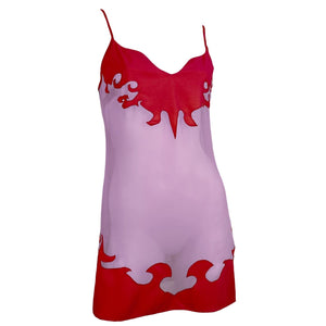 Cult Survivor Dress - Lilac & Red