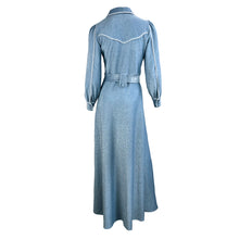 Load image into Gallery viewer, Cowboy’s Tears Dress - Blue Lurex