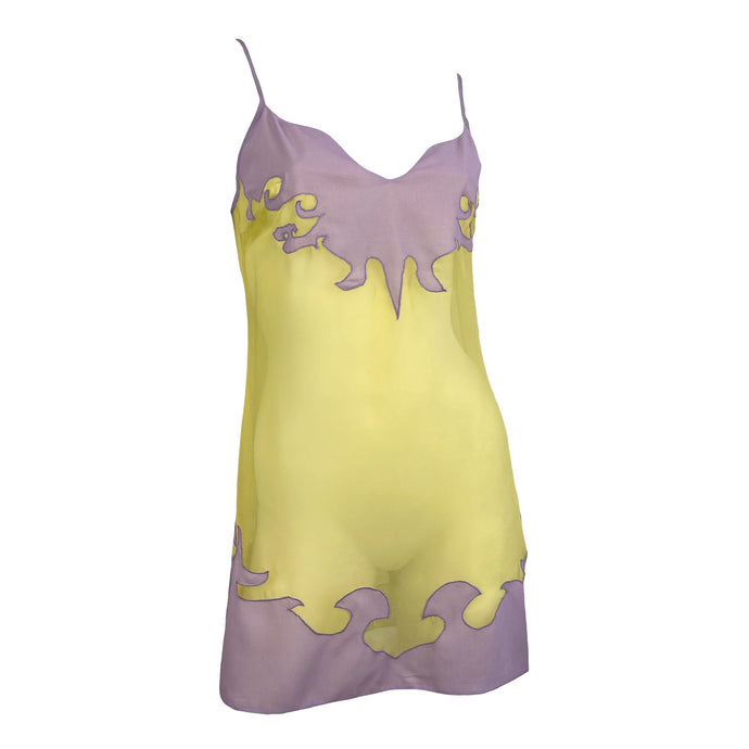 Cult Survivor Dress - Yellow & Lilac