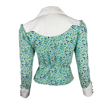 Load image into Gallery viewer, Lonesome Cowgirl blouse - blue floral